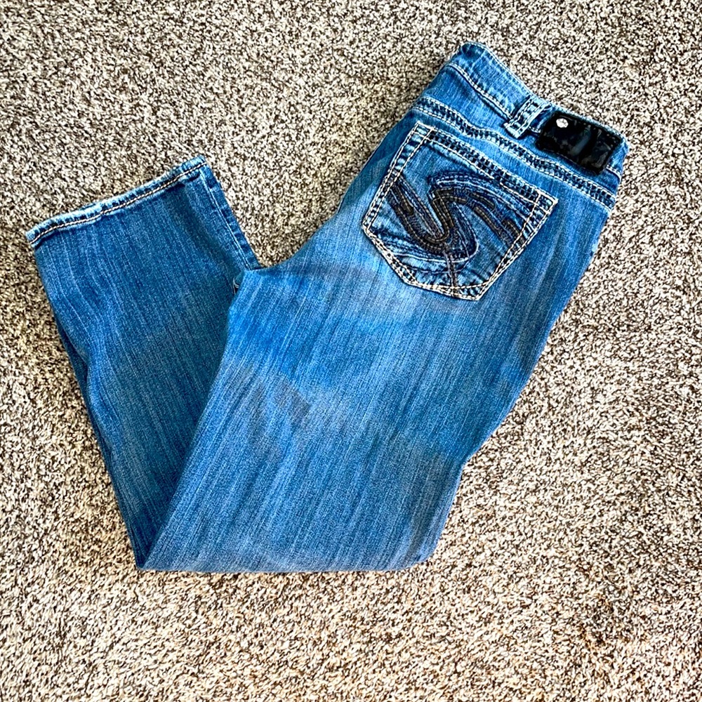Silver Suki Capri